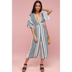 Hook, Line, & Sinker Navy Jumpsuit